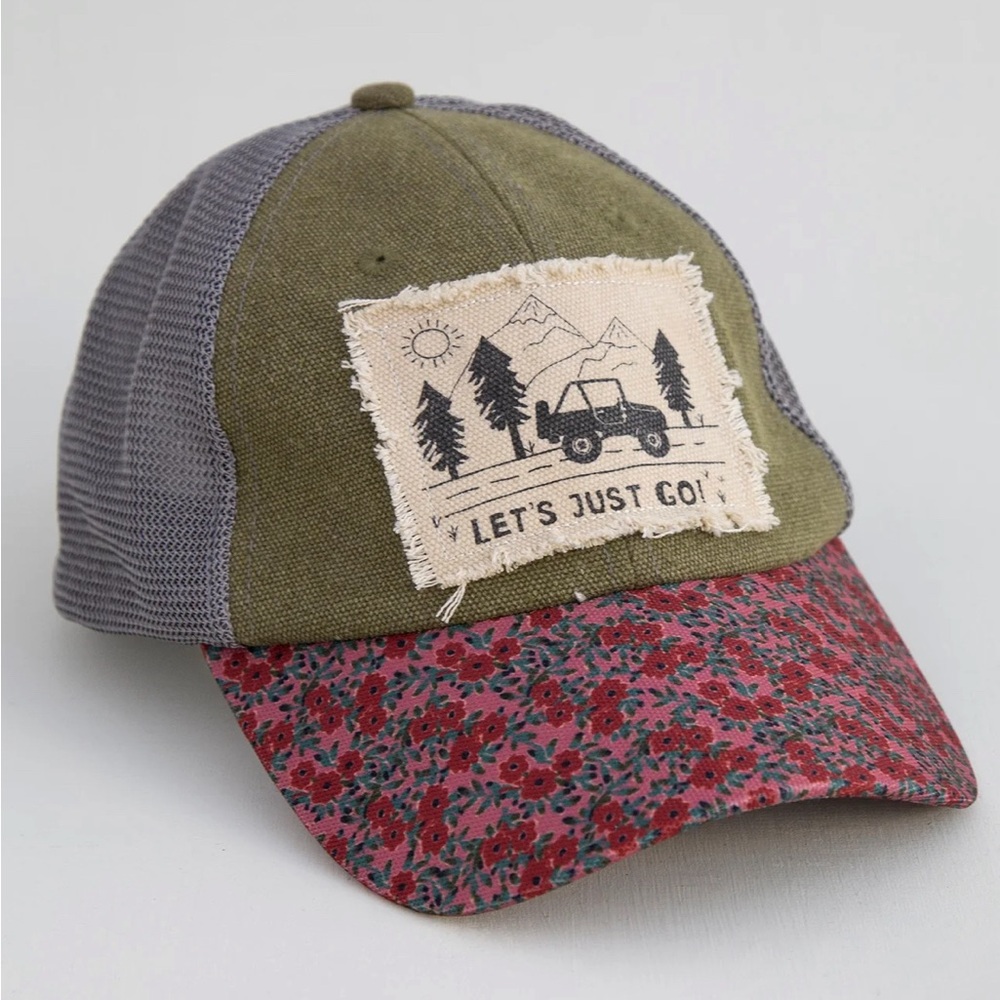 Canvas Trucker Hat “Let’s Just Go!”